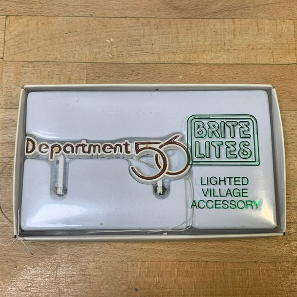 Dept 56 Brite Lites Red Department 56 Animated Sign Village Accessory - 1997 - Picture 2 of 5